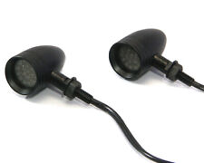 Motorbike LED Indicators Black Alloy Custom Project Cafe Racers & Streetfighters
