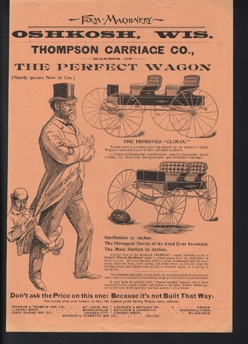 1896 thompson buggy - buggy, carriage