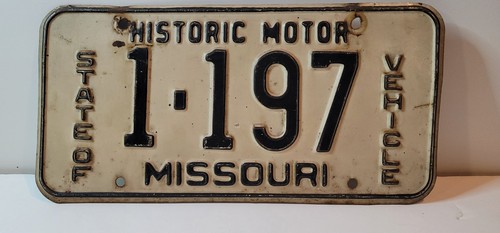 Historic vehicle license plate - historic,