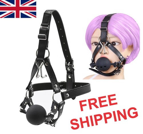 Head harness with open - head, mouth