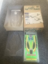 NEW TAMIYA VINTAGE 58100 TOP FORCE 4WD BUGGY BODY REAR WING UNDERTRAY & DECALS