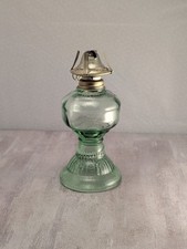 Vintage Green Glass Mini Oil