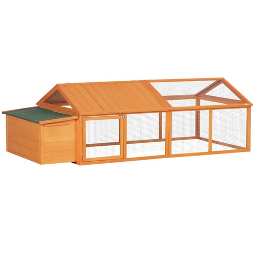 Wooden chicken coop with - coop,