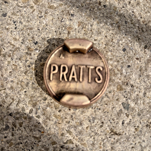 Vintage pratts brass petrol - brass,