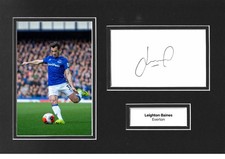 Leighton Baines Signed 12x8