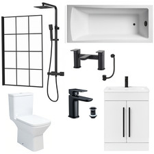 Complete bathroom suite bath - complete,