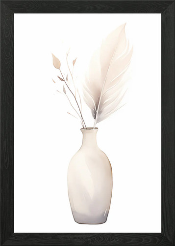 Feather and twigs - in, vase