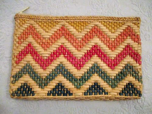Straw chevron pattern - straw,