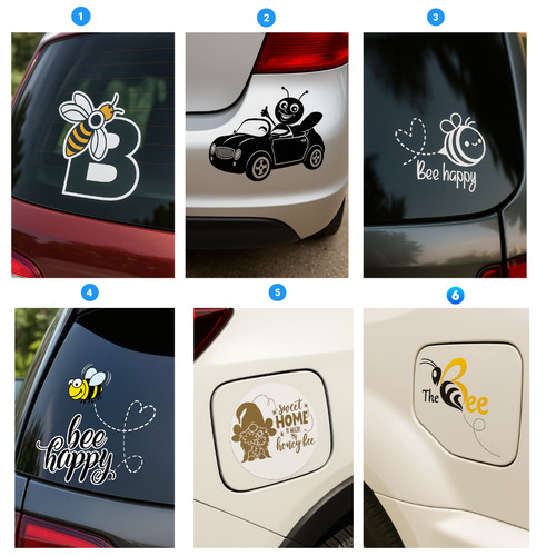 Bumble bee funny car bumper - bee,