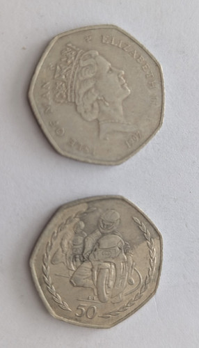 1997 isle man - man, coin
