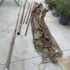 Vintage old fishing rods & rod