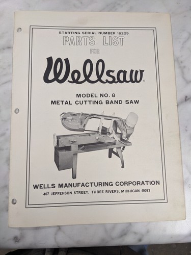 Wellsaw wells service parts - wells,