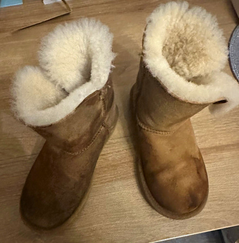 Ugg unisex kids brown suede - unisex,
