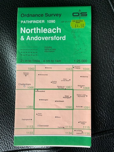 Ordnance survey map - survey, pathfinder