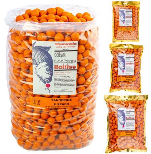 18mm tangerine peach boilies - 18mm,