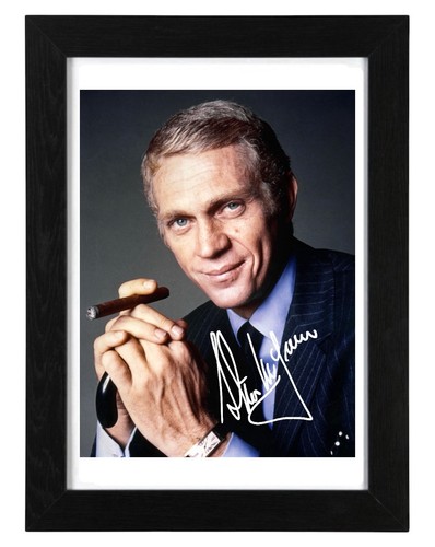 Steve mcqueen signed autograph - mcqueen,
