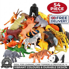54 Pcs Mini Jungle Animal Toys