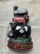 Vintage Heavy Cast Iron Door