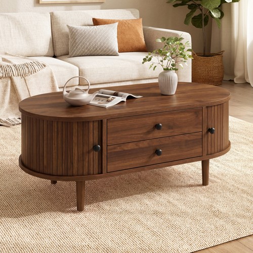 Retro oval coffee table - retro,