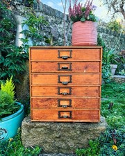 Antique Tabletop Cabinet Of Drawers