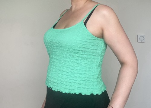 Matalan green shirred cami - green,