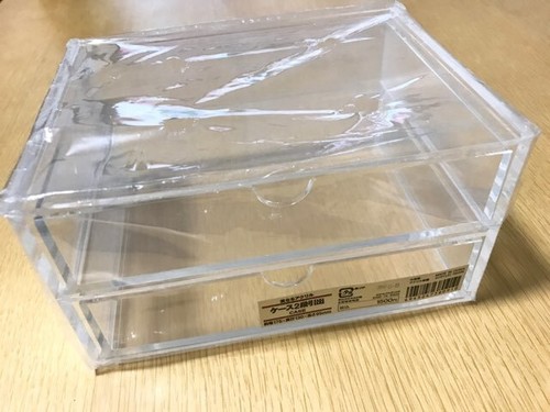 New muji acrylic case - new,