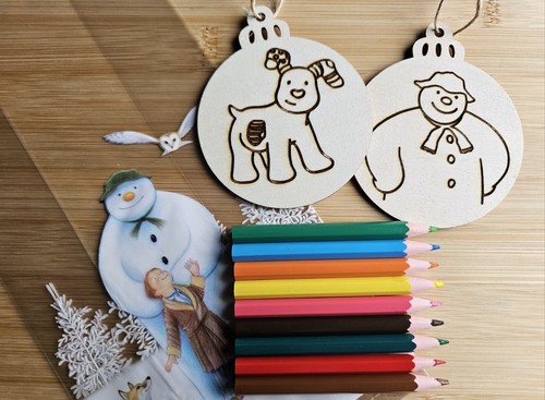 Snowman and the snowdog - snowman,