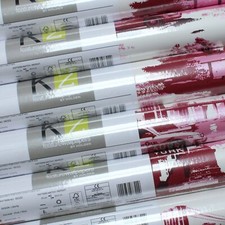 3 Rolls Red Pink Metallic