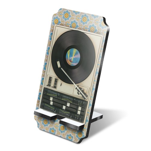 5mm mdf phone - stand, retro