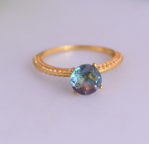 Alexandrite wedding rings - alexandrite,