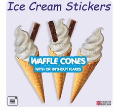 ICE CREAM Stickers - Waffle