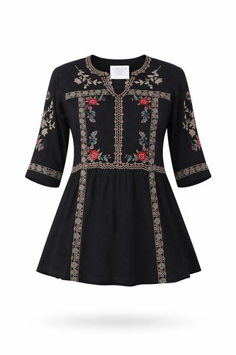 Caite embroidered top - caite,