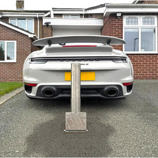 Stainless Steel 700mm Retractable Security Bollard Lockable Driveway ParkingPost