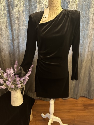 Zara velvet one - one, shoulder