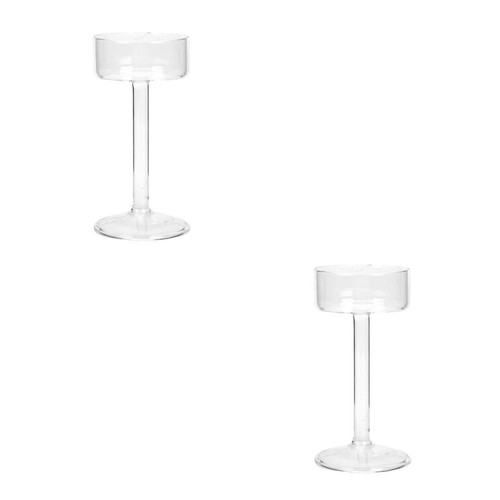 2pcs tall glass - tall, candle