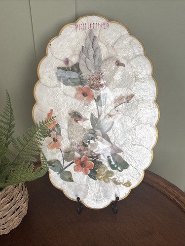 Vintage capiz shell scalloped - shell,