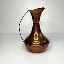 Vintage Peerage Copper & Brass Water Milk Jug  Made in England