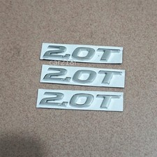 3x Chrome Silver 2.0T Metal