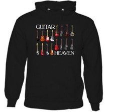 Guitar Heaven Mens Funny Guitarist Hoodie Electric Acoustic Bass Rock Music