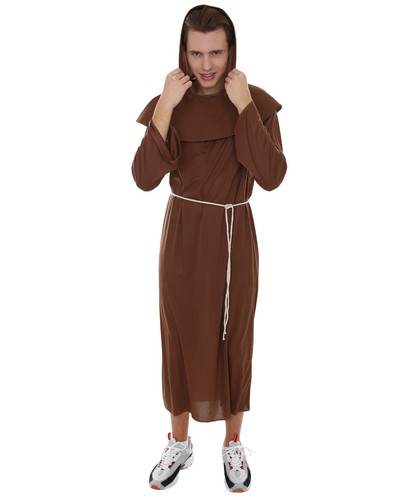 Hooded monk robe - monk, adult