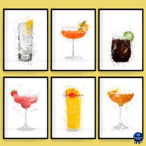 Drink and cocktail prints - drink,