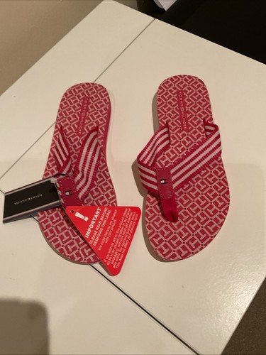 New tommy hilfiger flip flops - new,