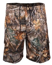 Mens Jungle Army Fishing Cargo Camo Combat Elasticated  Shorts M-2XL