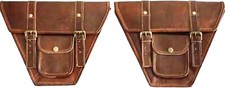 Leather Motorcycle Saddle Bags