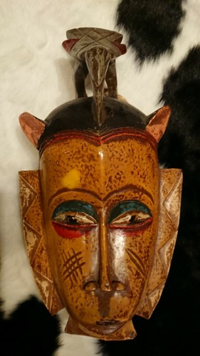 Carved wooden baule - a,