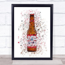 Buddy Lager Bottle Wall Art Print