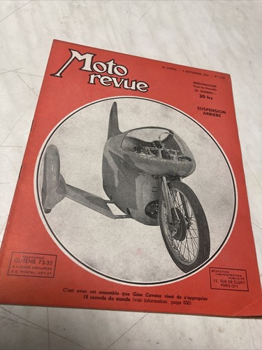 Motorcycle magazine 1100 - motorcycle, 1952