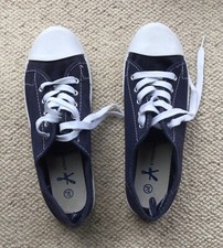 BNWOT ATMOSPHERE DENIM BLUE TOE CAPPED PUMPS Size 7