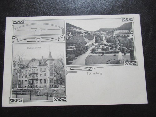 Postcard schramberg baden hof - postcard,