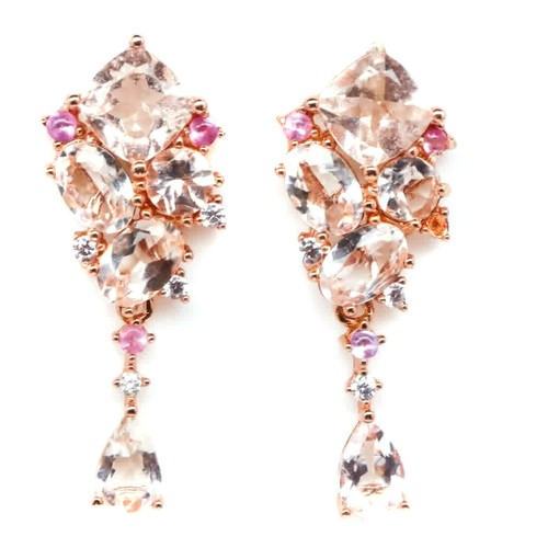 925 sterling silver - silver, pink